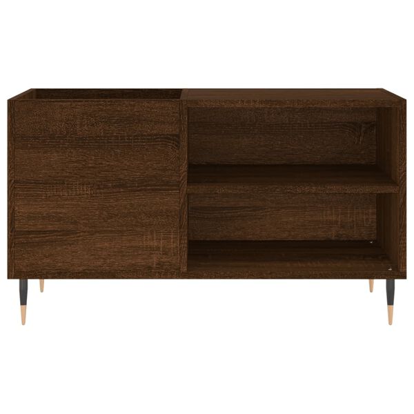 vidaXL Mueble de discos madera de ingeniería marrón roble 85x38x48 cm