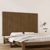 vidaXL Cabecero cama pared madera maciza pino marr&oacute;n miel 147x3x90 cm