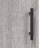 vidaXL Aparador alto madera contrachapada gris sonoma 69,5x34x180 cm