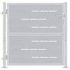 vidaXL Puerta de jard&iacute;n Plateado 85 x 97 cm Acero inoxidable