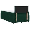 vidaXL Cama box spring con colch&oacute;n terciopelo verde oscuro 120x190 cm