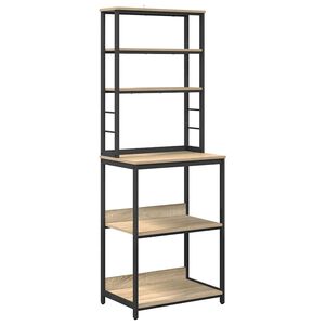vidaXL Estante de cocina 5 niveles 60 x 40 x 168 cm Roble Sonoma