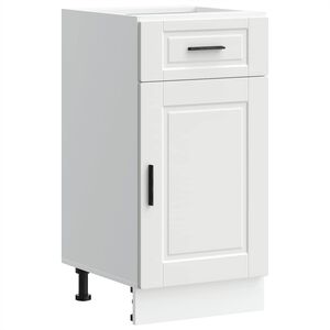 vidaXL Mueble bajo de cocina Porto madera contrachapada blanca