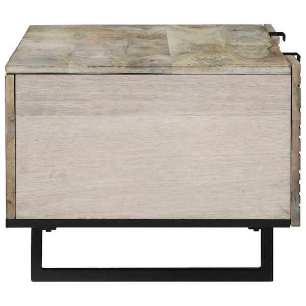 vidaXL Mesa de Caf&eacute; Beige y Negro 100 x 54 x 40 cm