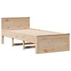 vidaXL Cama sin colch&oacute;n con cabecero madera maciza de pino 90x190 cm