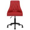 vidaXL Silla de comedor giratoria de terciopelo rojo tinto