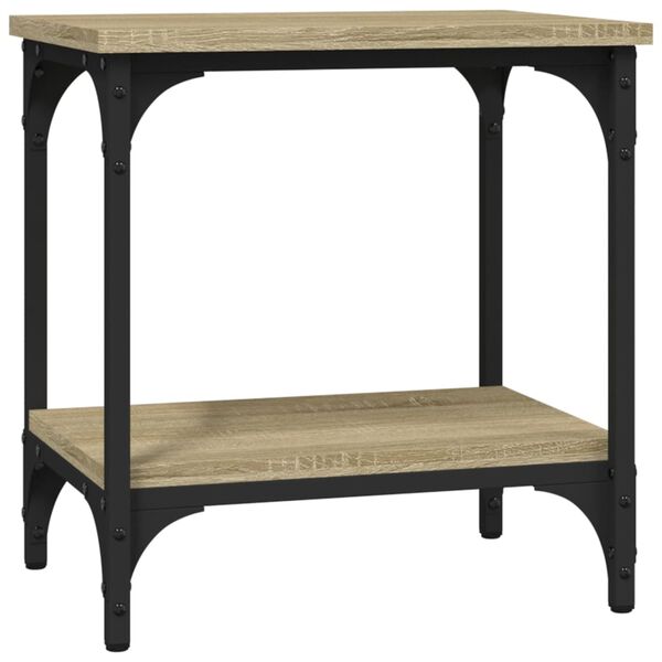 vidaXL Mesa auxiliar madera contrachapada roble Sonoma 40x30x42 cm