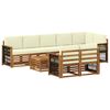 vidaXL Juegos de sof&aacute;s Madera de Acacia S&oacute;lida