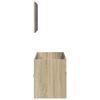 vidaXL Set de muebles de ba&ntilde;o 2 pzas madera contrachapada roble Sonoma