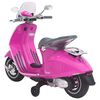 vidaXL Moto eléctrica para niños Vespa GTS300 rosa