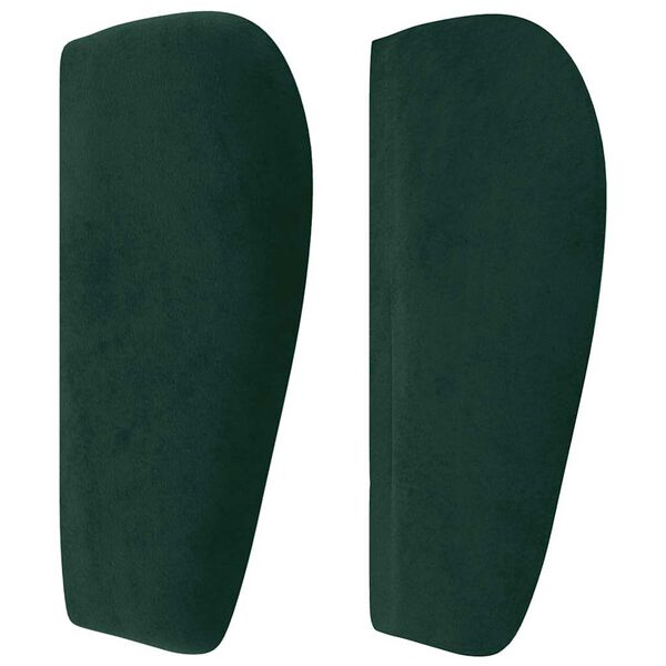 vidaXL Cabecero de terciopelo verde oscuro 93x23x78/88 cm