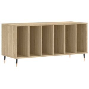 vidaXL Mueble discos madera contrachapada roble Sonoma 100x38x48 cm