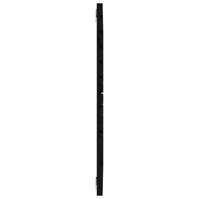 vidaXL Cabecero de cama de pared madera maciza pino negro 81x3x91,5 cm