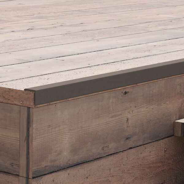 vidaXL Molduras angulares 5 uds WPC marr&oacute;n oscuro 170 cm