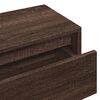 vidaXL Muebles de recibidor 4 piezas madera de ingenier&iacute;a marr&oacute;n roble