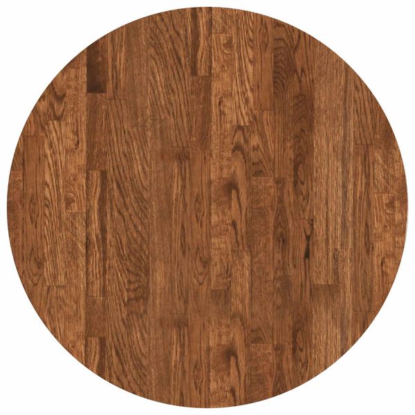 vidaXL Encimera Marr&oacute;n Claro &Oslash; 60 x 4 cm Madera de Roble S&oacute;lido