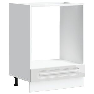 vidaXL Mueble de horno Kalmar alto brillo blanco madera reconstituida