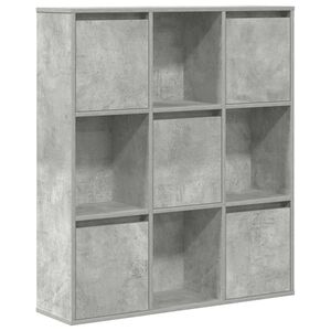 vidaXL Estanter&iacute;a de madera de ingenier&iacute;a gris hormig&oacute;n 89x24x101,5 cm