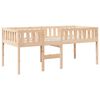 vidaXL Cama para ni&ntilde;os sin colch&oacute;n madera maciza de pino 90x190 cm