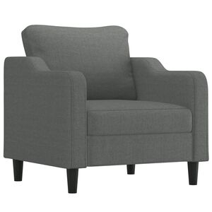 vidaXL Sill&oacute;n de tela gris oscuro 60 cm