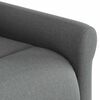 vidaXL Sill&oacute;n reclinable de masaje de tela gris oscuro