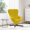 vidaXL Sill&oacute;n huevo Amarillo 63 x 73 x 90 cm Terciopelo