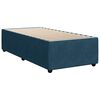 vidaXL Cama box spring con colch&oacute;n terciopelo azul oscuro 80x200 cm