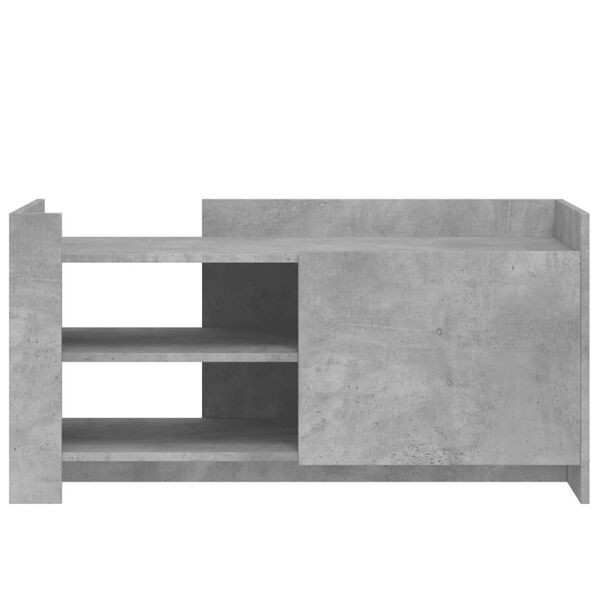 vidaXL Mesa de centro madera de ingenier&iacute;a gris hormig&oacute;n 100x50x50 cm