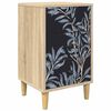vidaXL Mesa de noche DOKKUM Roble Sonoma 36 x 33 x 60 cm