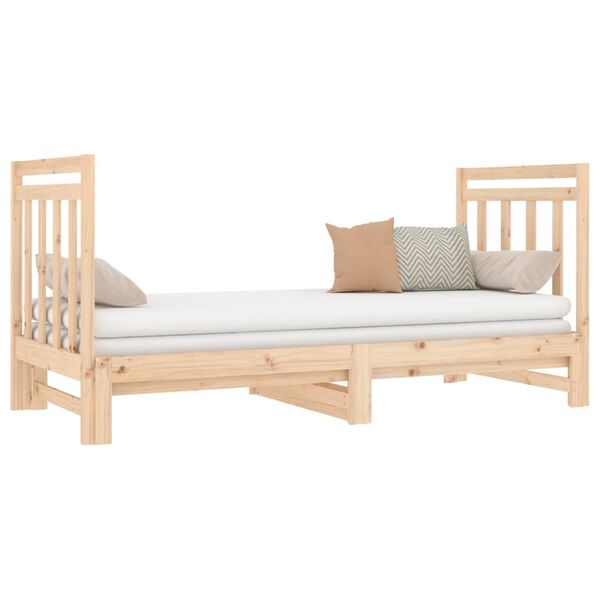 vidaXL Sof&aacute; cama extra&iacute;ble sin colch&oacute;n 2x(90x190) cm