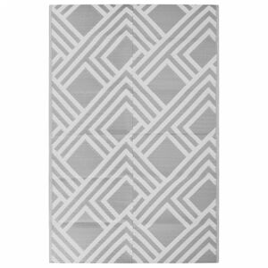 vidaXL Alfombra de exterior PP ARAKIL gris 190x290 cm
