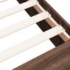 vidaXL Estructura de cama madera de ingenier&iacute;a marr&oacute;n roble 140x190 cm