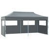 vidaXL Carpa plegable profesional con 4 paredes acero antracita 3x6 m