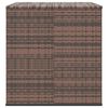 vidaXL Ba&uacute;l para cojines de jard&iacute;n rat&aacute;n PE marr&oacute;n 145x100x103 cm