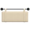 vidaXL Cabecera Colgante Liso Crema 110 x 55 x 5 cm tela