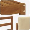 vidaXL Conjunto de sof&aacute;s de exterior con coj&iacute;n 6 pcs Natural y Beige