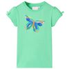 vidaXL Camiseta infantil verde claro 104