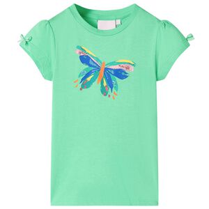 vidaXL Camiseta infantil verde claro 104