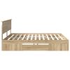 vidaXL Estructura de cama con cabecera Roble Sonoma 200 x 200 cm