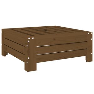 vidaXL Cubierta para base de sombrilla madera maciza pino marr&oacute;n miel