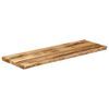 vidaXL Tablero de mesa borde natural madera maciza mango 120x40x2,5 cm