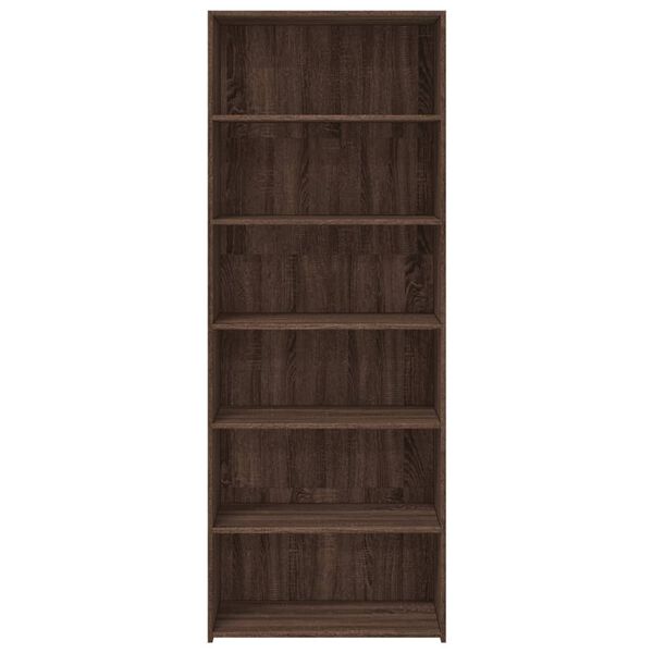 vidaXL Aparador alto madera contrachapada marrón roble 70x41x185 cm
