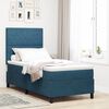 vidaXL Cama tipo Box Spring Azul Oscuro 90 x 200 cm Terciopelo
