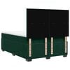 vidaXL Cama box spring con colch&oacute;n terciopelo verde oscuro 160x200 cm