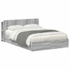 vidaXL Estructura de cama con almacenamiento Sonoma gris 150 x 200 cm
