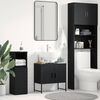 vidaXL Gabinete de Lavabo para Ba&ntilde;o Roble Negro 60 x 30 x 60 cm
