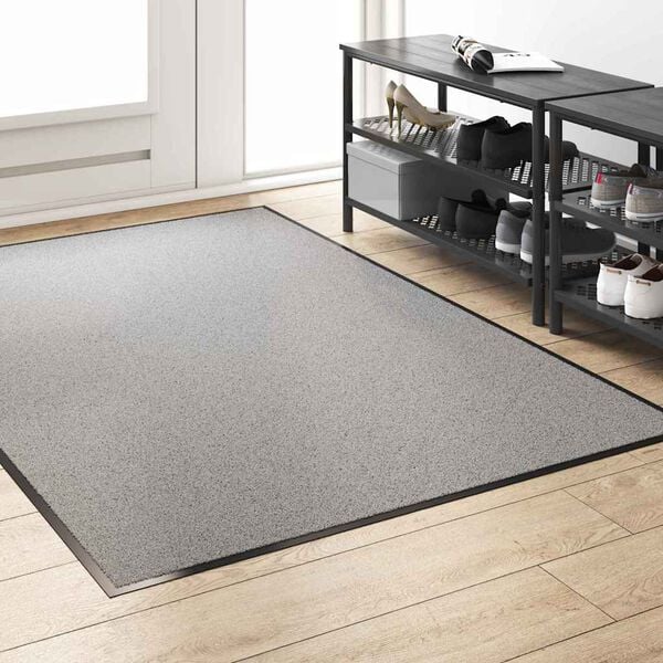 vidaXL Felpudo Otro Gris y Negro 120 x 180 cm Polipropileno y vinilo