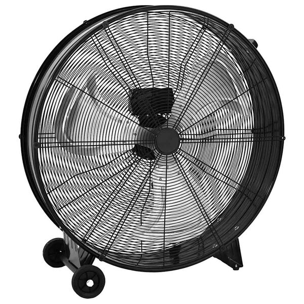 vidaXL Ventilador de tambor industrial negro 77 cm 187,7 W
