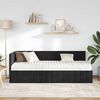 vidaXL Estructura de Cama Esquina con Colch&oacute;n 2 pcs Negro Terciopelo