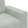 vidaXL Sofá Loveseat gris claro 140 cm terciopelo